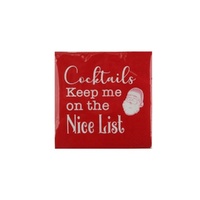 Christmas Cocktail Napkins 20pk 25cm