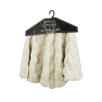 Luxe Ivory Faux Fur Tree Skirt 120cm