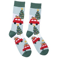 Christmas Car Festive Socks Adult