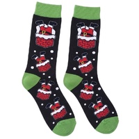 Chimmney Santa Festive Socks Adult