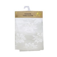 Ivory Poinsettia Tablecloth 178cm