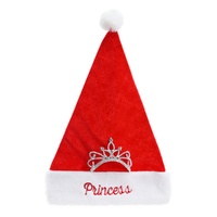 Red Princess Santa Hat w. Tiara 45cm