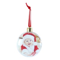 Hanging Circle Photo Ornament 8cm
