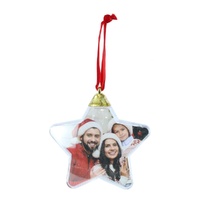 Hanging Star Photo Ornament 8cm