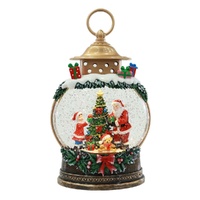 LED Santa Around Tree Lantern 26cm