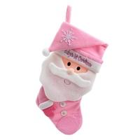 Baby 1st Santa Stocking Pink 41cm