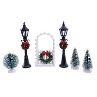 Village Street Scene w. Archway 6pc