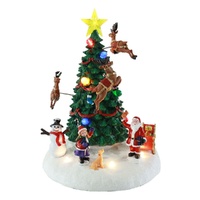 Musical Rotaing Tree w. Reindeer 25cm