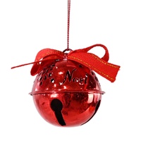 Hanging Noel Nutbell Red 6cm