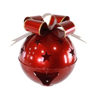 Metallic Red Nutbell w. Bow 30cm