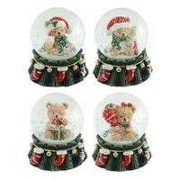 Teddy Bear Snowglobe 1pc Asst Styles 6cm
