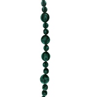 Wrapped Velvet Bauble Garland Green 180cm