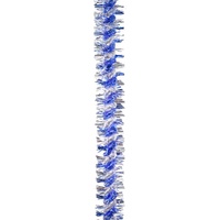 Blue & Silver Fine Twist Tinsel 2m