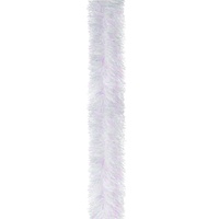 Fine Iridescent White Tinsel 2m