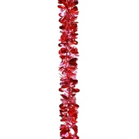 Teardrop Tinsel Red 2m