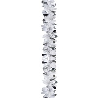 Teardrop Tinsel White 2m