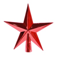 Shiny Tree Topper Red 11cm