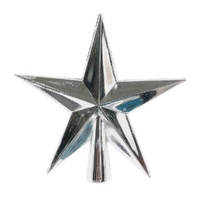 Shiny Tree Topper Silver 11cm