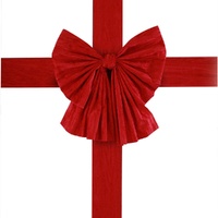 Flocked Door Bow & Sash 72cm