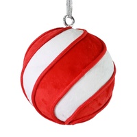 Candycane Swirl Bauble 15cm