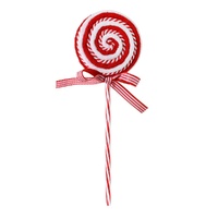 Red Lollipop Pick 1pc Asst Styles 28cm