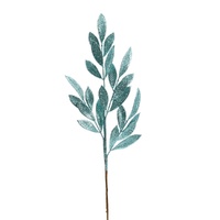 Light Blue Leaf Branch 65cm