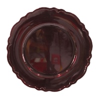 Burgundy Glossy Charger Plate 33cm