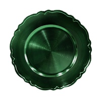 Green Glossy Charger Plate 33cm