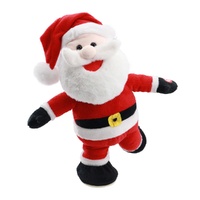 Musical Skating Santa Plush 32cm