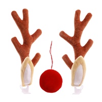 Christmas Car Deco Set Brown Anters