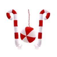 Christmas Car Deco Set Candycanes