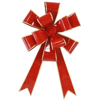 Metal Double Layer Bow Red 70cm