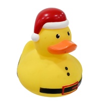 Santa Christmas Duck w. Belt 11cm