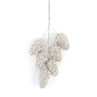 Glitter Pinecone Drop Champagne 43cm