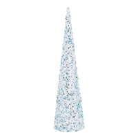 Glitter Cone Tree Blue 46cm