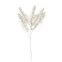 Fern Spray White 84cm