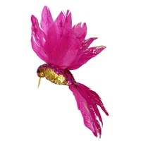 Sequin Hummingbird Pink 18cm