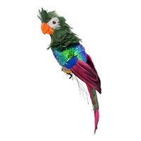 Gwenith Green Sequin Parrot 45cm