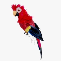 Riley Red Sequin Parrot 45cm