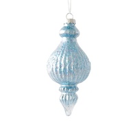Pearl Ribbed Finial Round 14cm