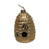 Glass Hanging Bee Hive 10cm