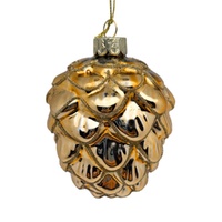 Champagne Glass Pinecone 11cm