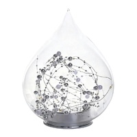 LED Glass Clear Teardrop 19cm