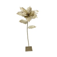 Gold Poinsettia Tree 125cm
