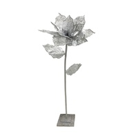 Silver Poinsettia Tree 125cm
