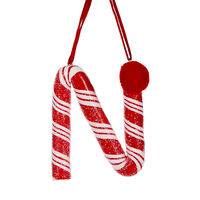 Candy Cane Letter N Hanging 10cm