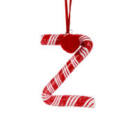 Candy Cane Letter Z Hanging 10cm