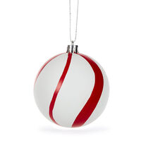 Peppermint Swirl Bauble 8cm