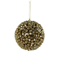 Gold Stars Bauble 10cm