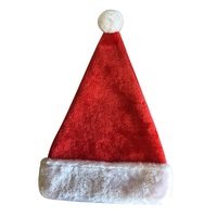 Santa Hat Plush with Satin Lining